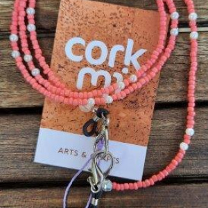 Fio Senhora 2x1 BEADS Coral c/ Branco 
